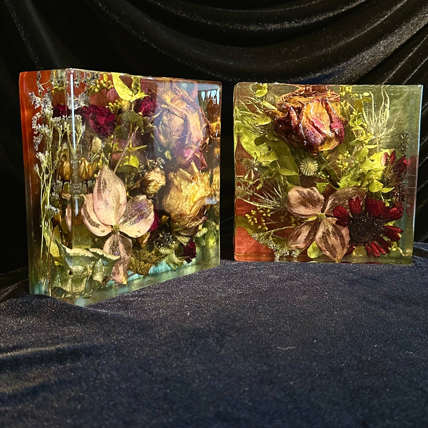 Square Garden with Protruding Rose