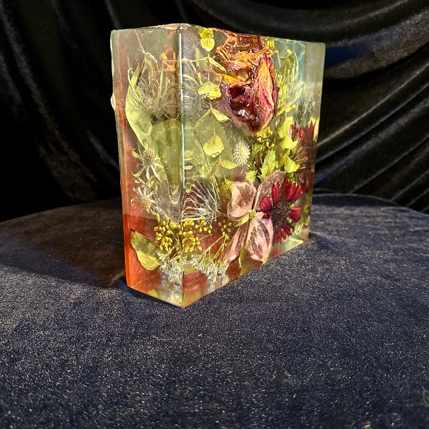 Square Garden with Protruding Rose