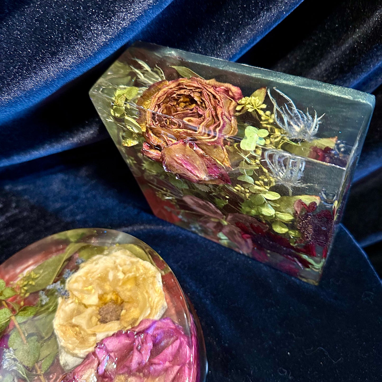 Square Garden with Protruding Rose