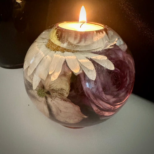 Rose & Daisy Large Tea-light Sphere