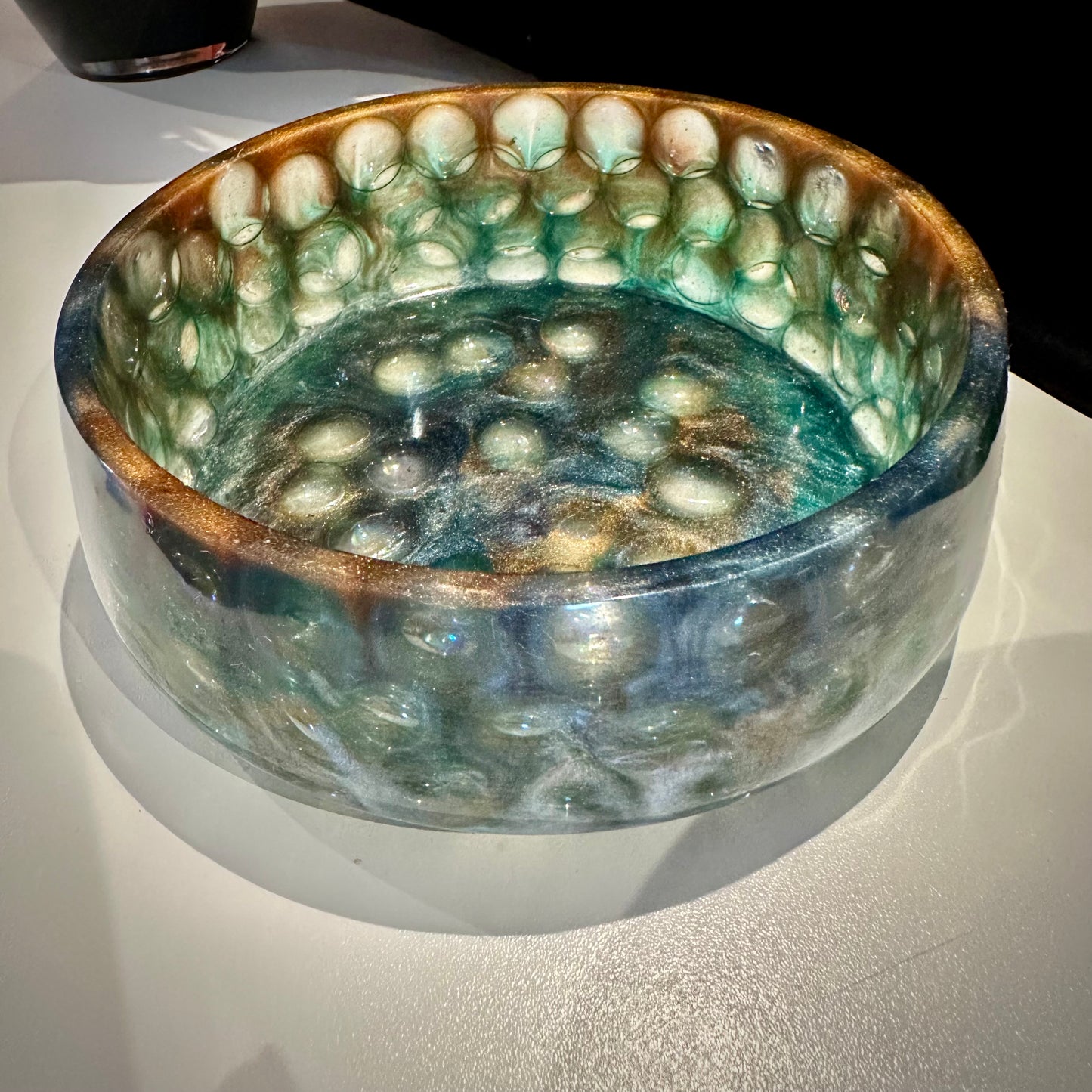 Large Green & Blue Shimmer Bowl