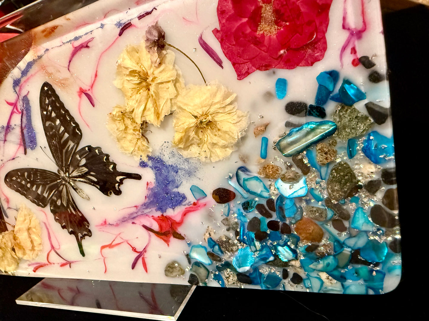 Butterflies and Blossoms Cheese Board