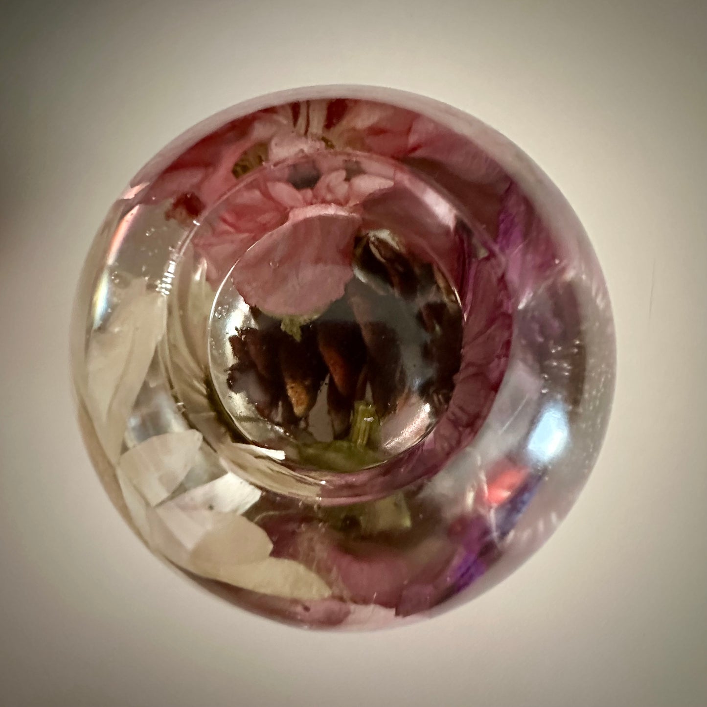 Purple Pink & White Large Tea-light Sphere