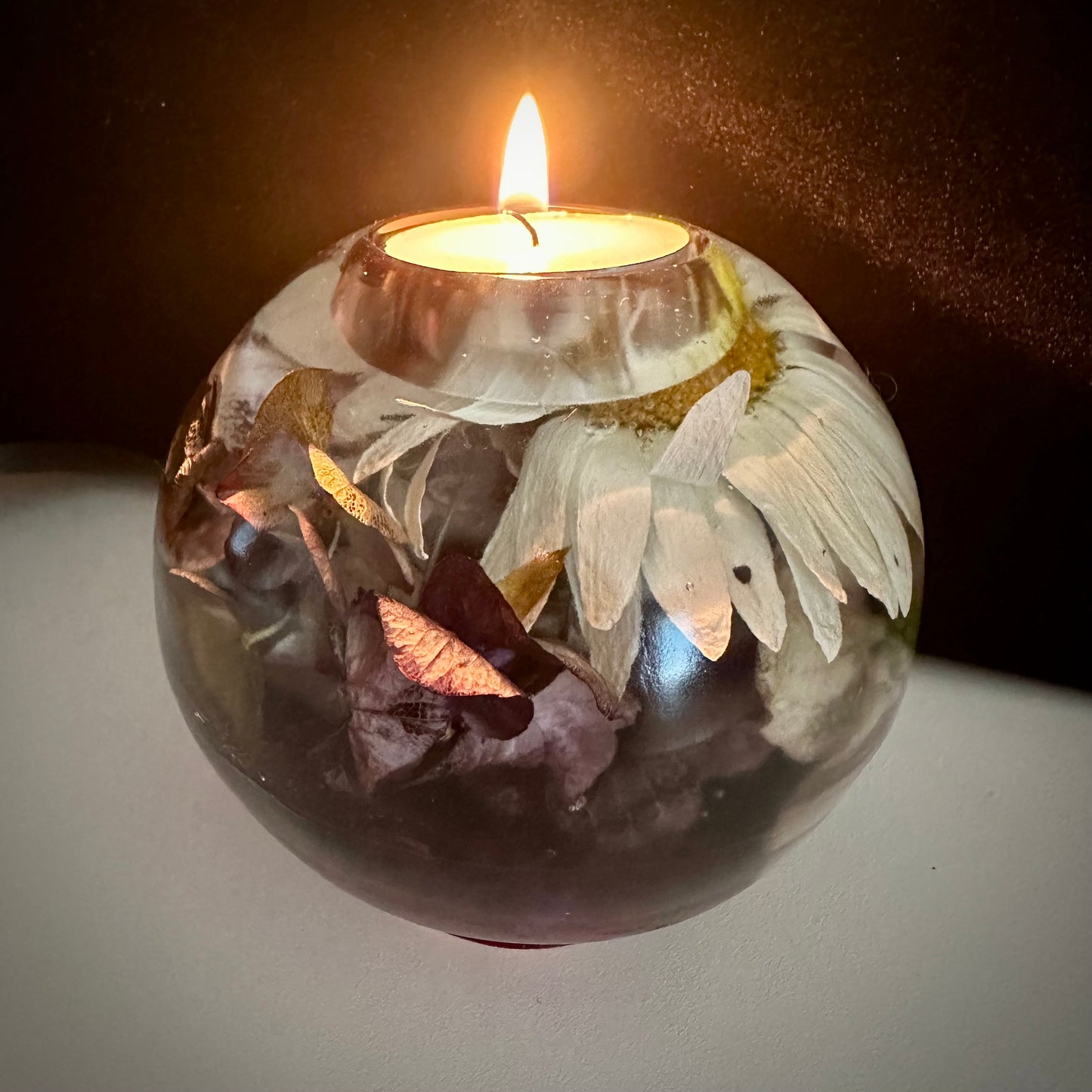 Rose & Daisy Large Tea-light Sphere