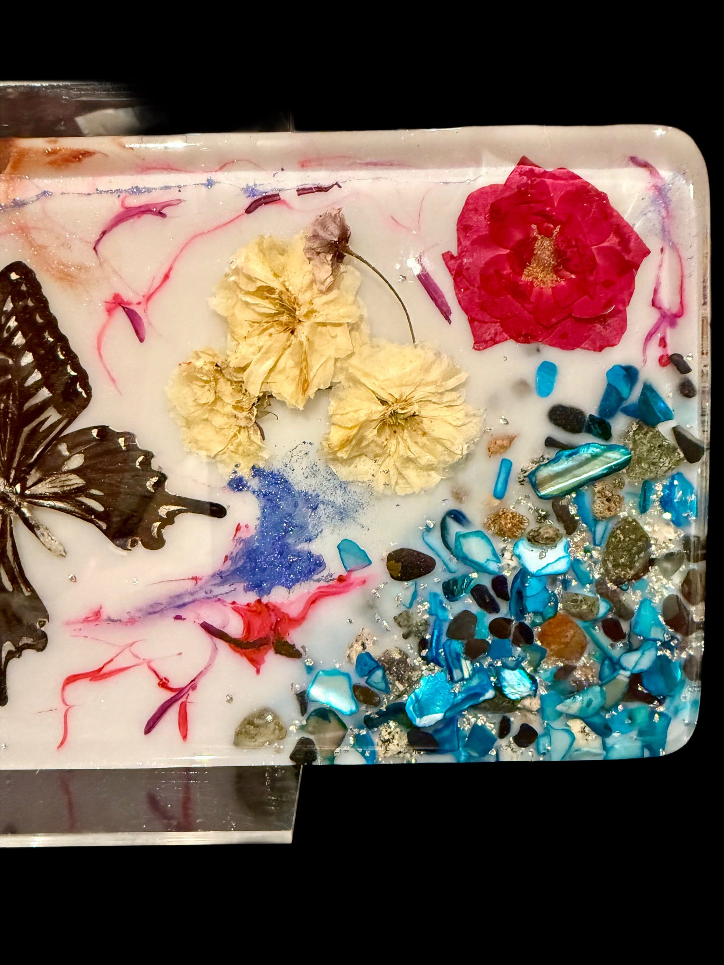 Butterflies and Blossoms Cheese Board