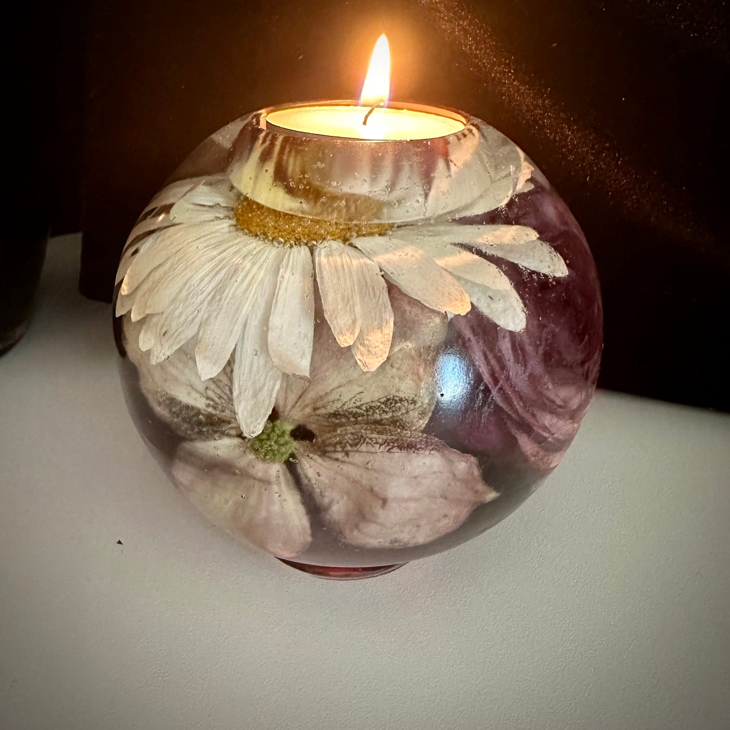 Rose & Daisy Large Tea-light Sphere