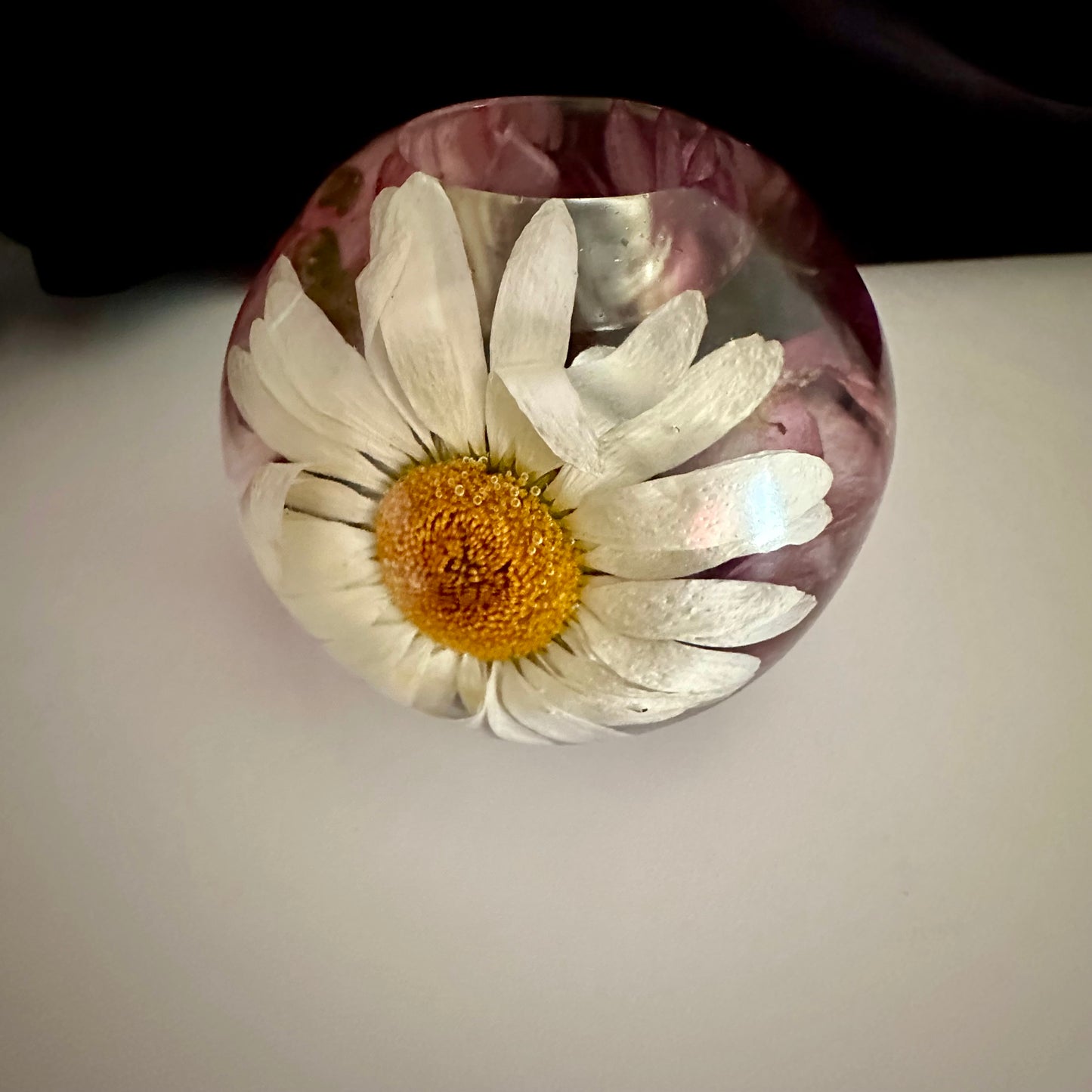 Purple Pink & White Large Tea-light Sphere