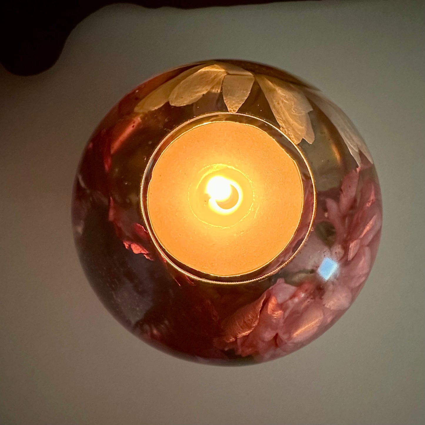 Purple Pink & White Large Tea-light Sphere