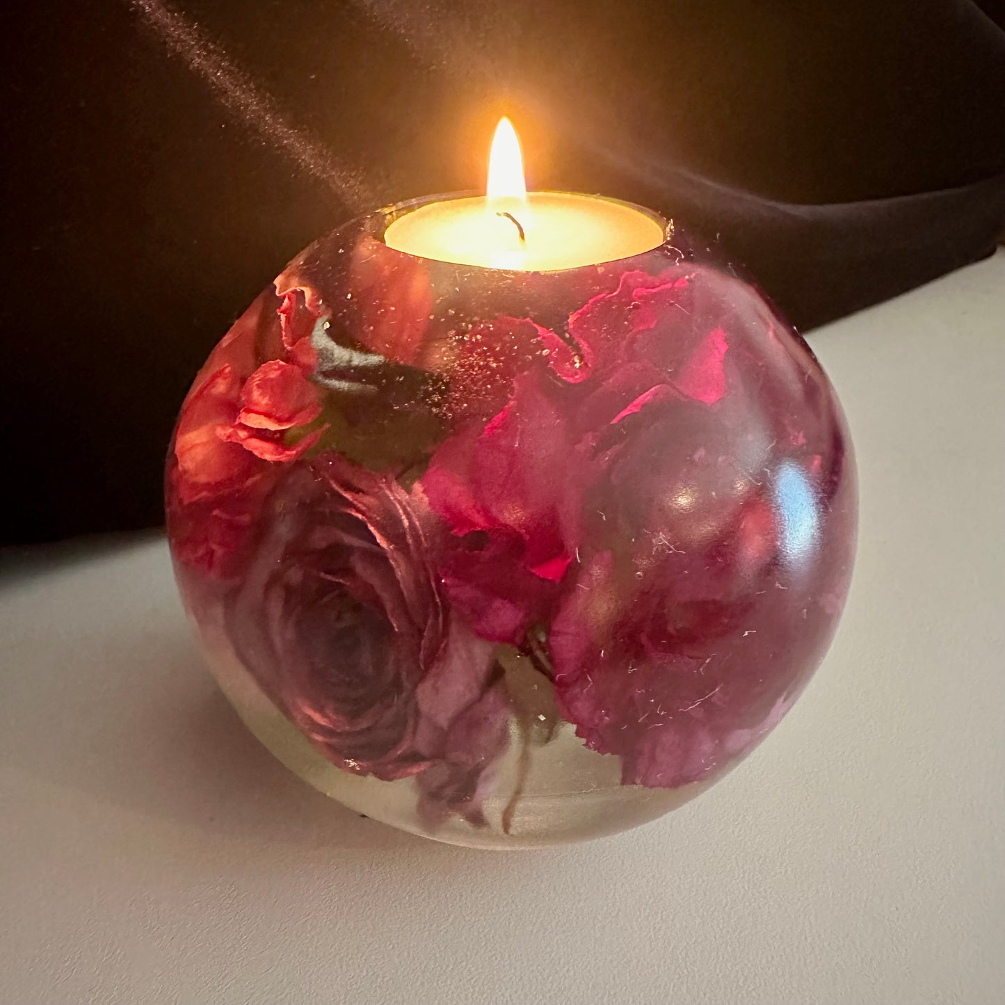 Pink & Purple Large Tea-light Sphere