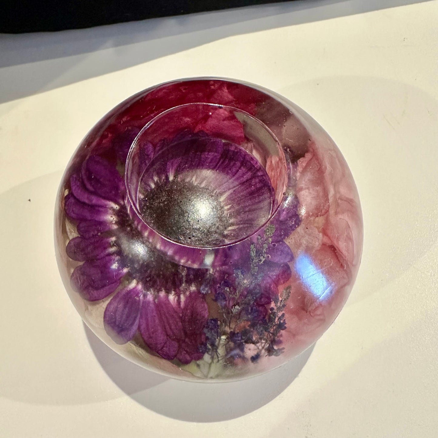 Pink & Purple Large Tea-light Sphere