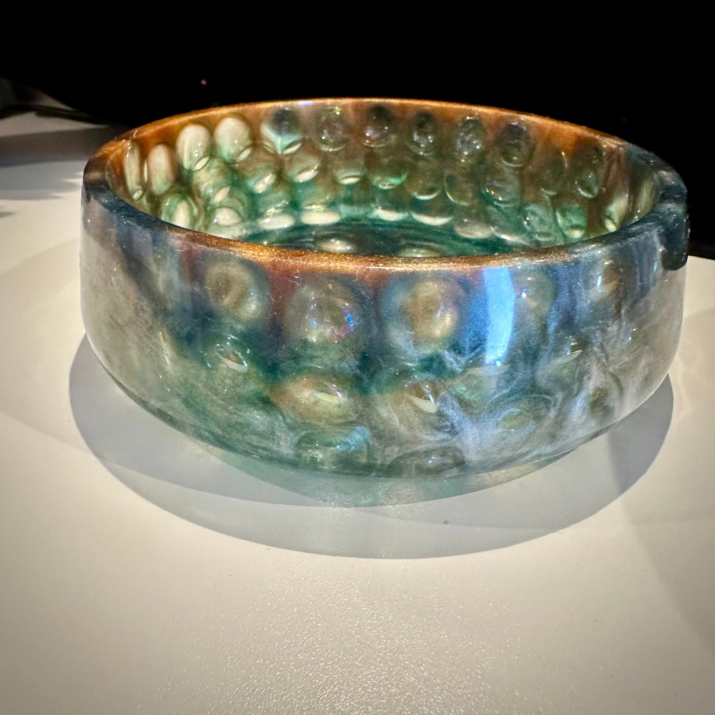 Large Green & Blue Shimmer Bowl