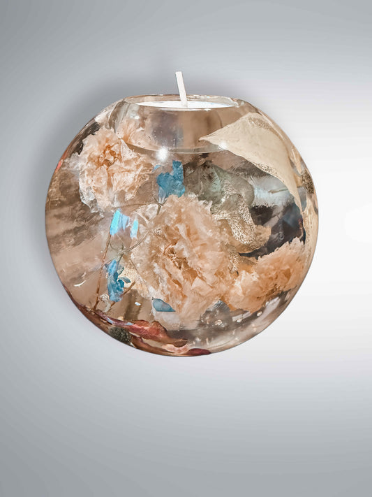 Pink & White Dogwood Large Tea-light Sphere