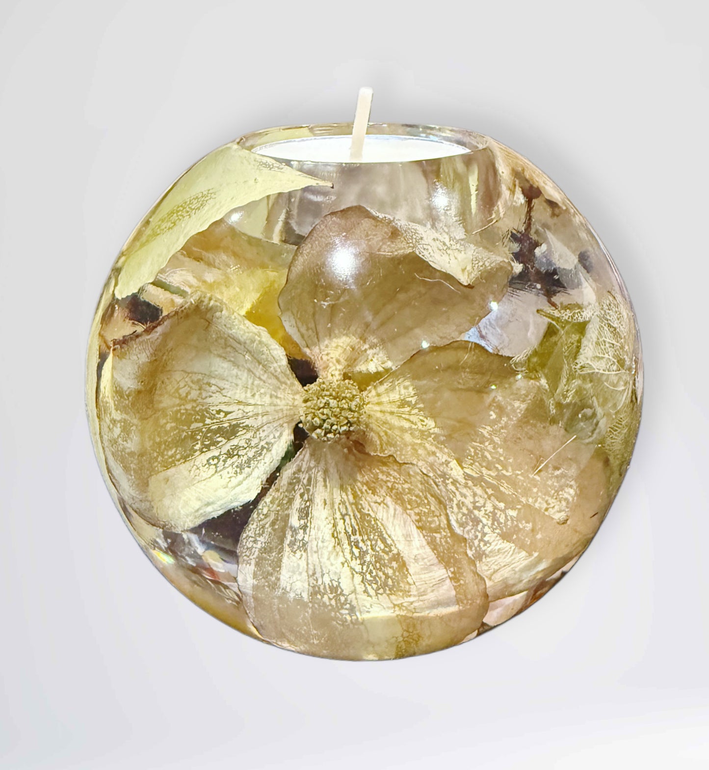 Pink & White Dogwood Large Tea-light Sphere