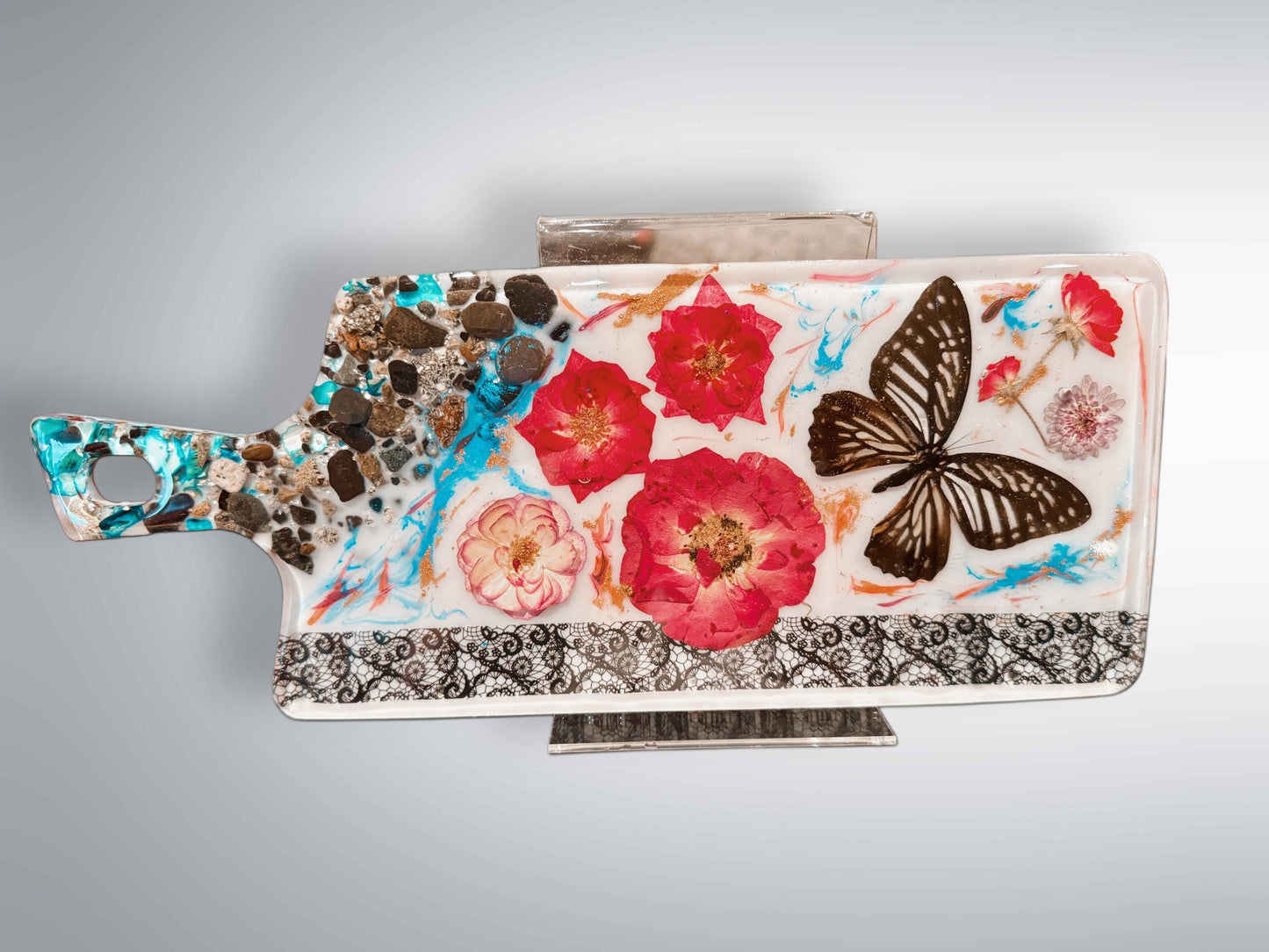 Butterflies and Roses Cheese Board